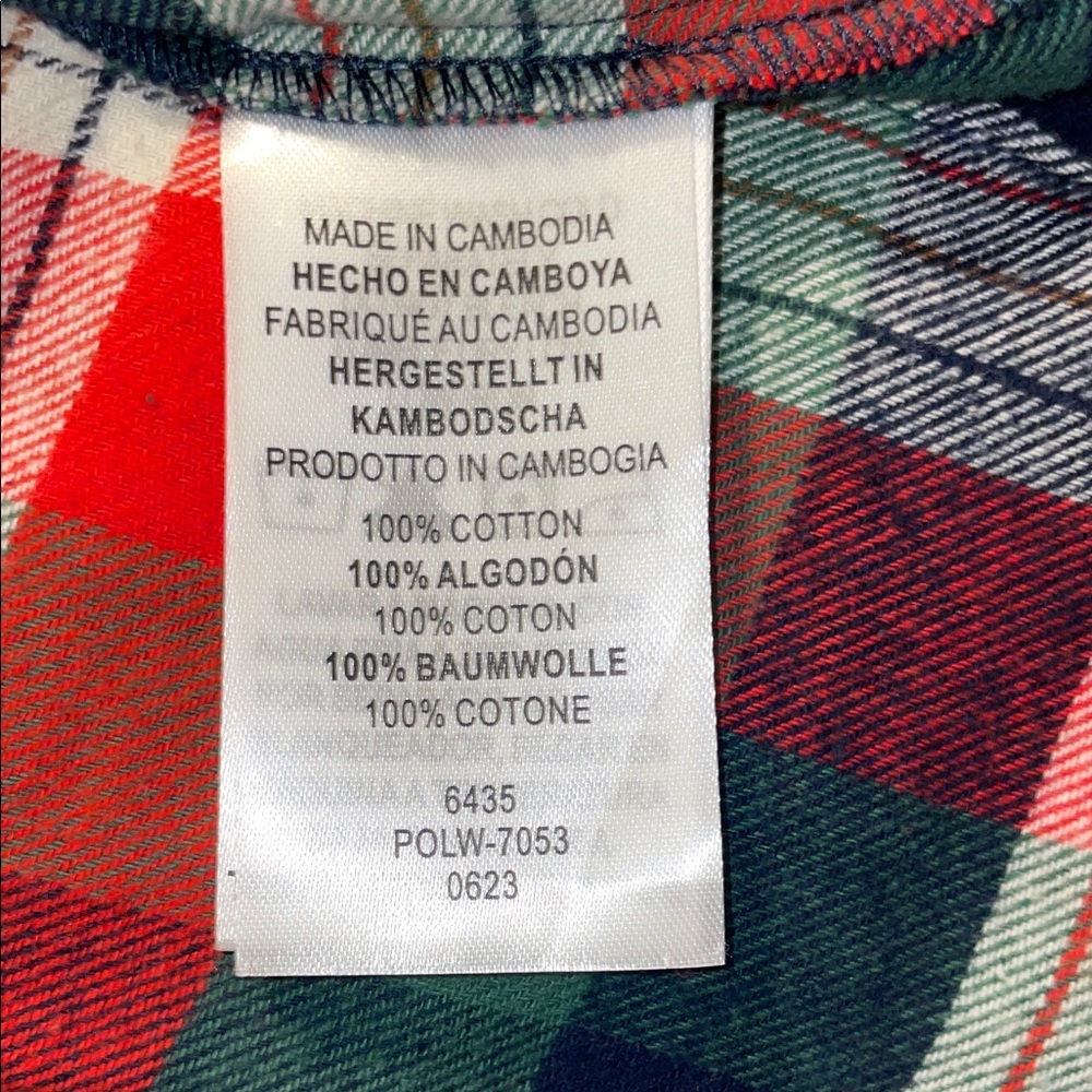 Legendary Whitetails Red and Green Plaid Button Down Shirt - Picture 6 of 6